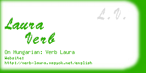 laura verb business card